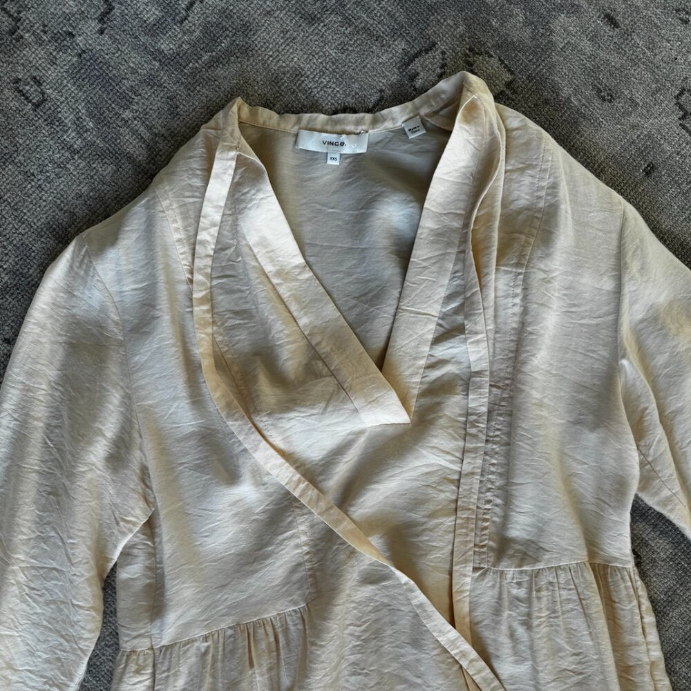 Vince - Pale Buttercream Midi Dress